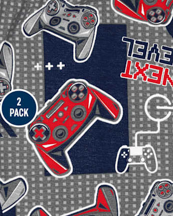 Boys Video Game Snug Fit Cotton Pajamas 2-Pack