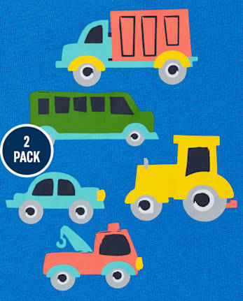 Toddler Boys Cars Top 2-Pack