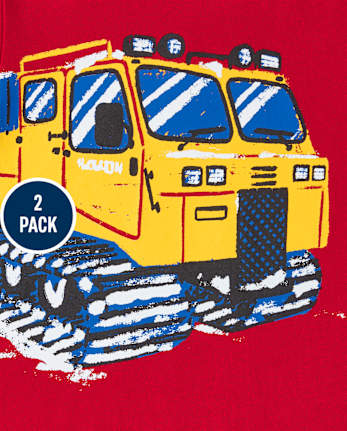 Lot de 2 hauts graphiques 2 en 1 pour tout-petits garçons