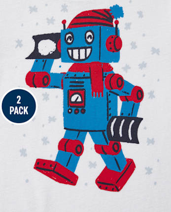 Lot de 2 hauts graphiques 2 en 1 pour tout-petits garçons