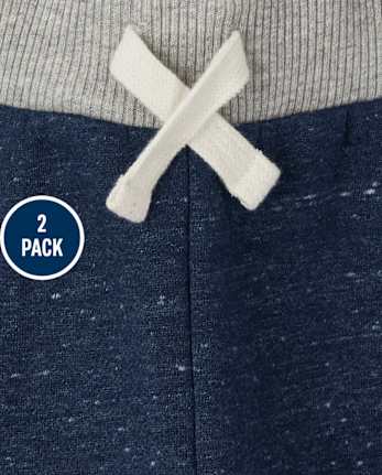 Baby And Toddler Boys Fleece Jogger Pants 2-Pack