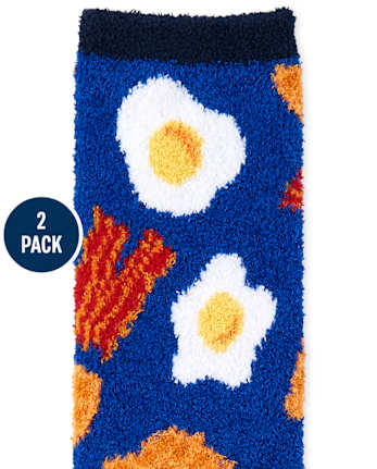 Boys Food Cozy Socks 2-Pack