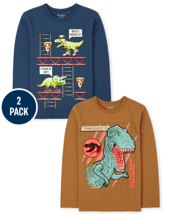Boys Dino Graphic Tee 2-Pack