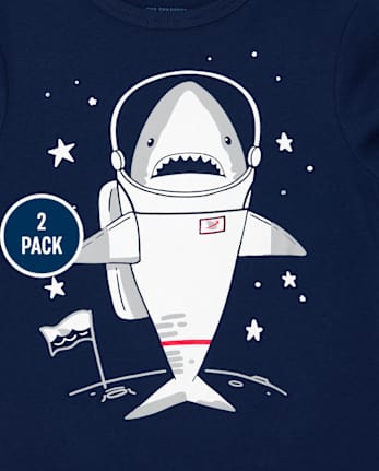 Toddler Boys Animal Graphic Tee 2-Pack