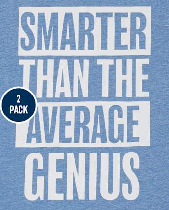 Pack de 2 camisetas con gráfico de humor para niño