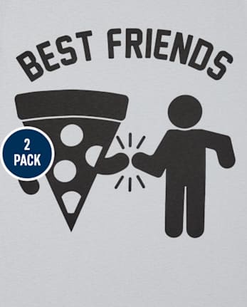 Pack de 2 camisetas con gráfico de humor para niño