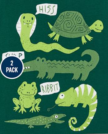 Toddler Boys Animals Graphic Tee 2-Pack