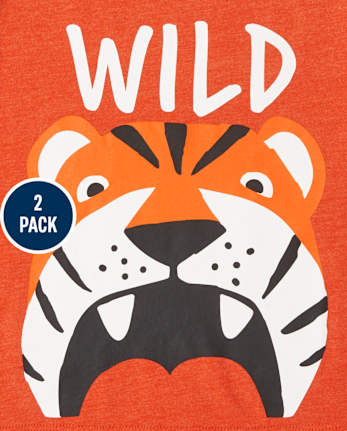 Toddler Boys Animals Graphic Tee 2-Pack