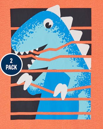 Toddler Boys Dino Graphic Tee 2-Pack