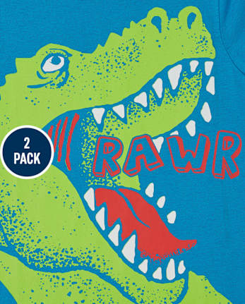 Toddler Boys Dino Graphic Tee 2-Pack