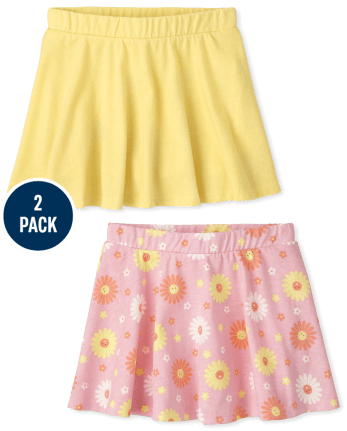 Toddler Girls Print Skort 2-Pack