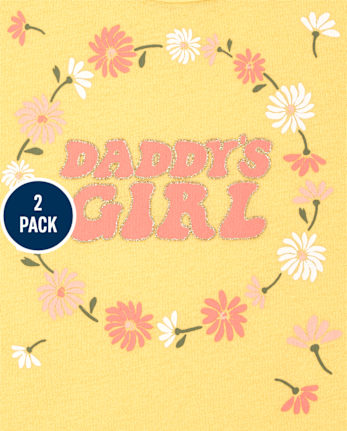 Lot de 2 débardeurs graphiques pour petites filles