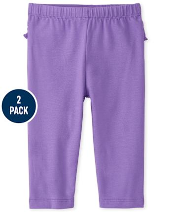 Lot de 2 pantalons à volants motif dinosaure pour bébé fille