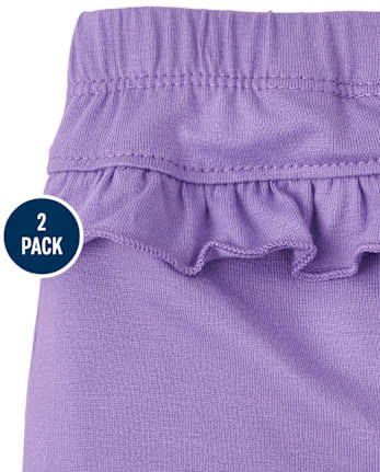 Lot de 2 pantalons à volants motif dinosaure pour bébé fille