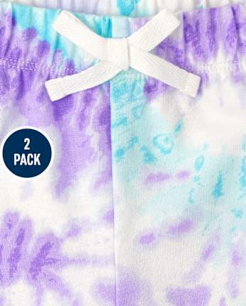 Girls Print Shorts 2-Pack