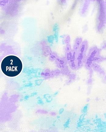 Girls Print Shorts 2-Pack