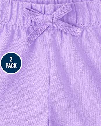 Girls Print Shorts 2-Pack