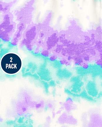 Girls Print Bike Shorts 2-Pack