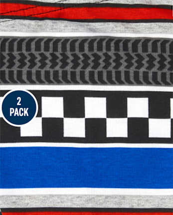 Baby And Toddler Boys Racecar Snug Fit Cotton Pajamas 2-Pack