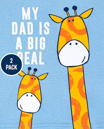 Pijamas unisex de algodón con ajuste ceñido, safari animal, para bebés y niños pequeños, paquete de 2