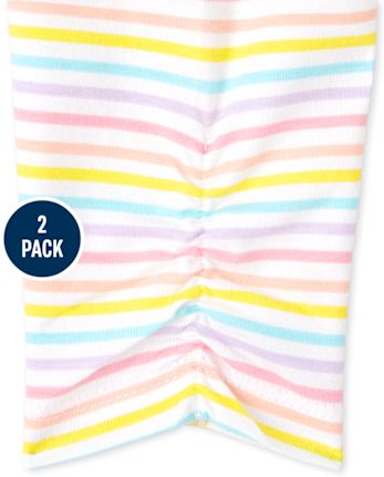 Lot de 2 pantalons tie-dye arc-en-ciel pour bébé fille