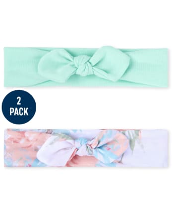 Toddler Girls Floral Bow Headwrap 2-Pack