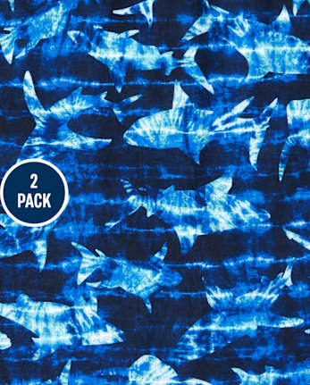 Boys Dino Shark Pajamas 2-Pack