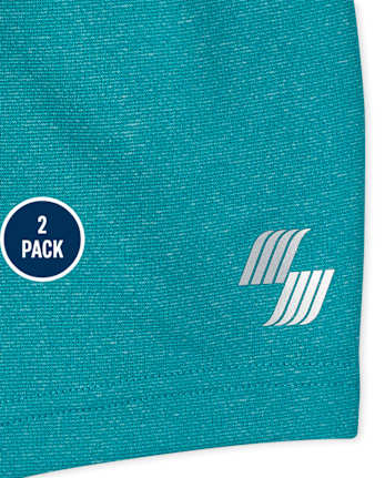 Paquete de 2 pantalones cortos para niños pequeños