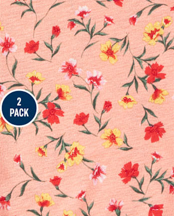 Girls Tie Front Tank Top 2-Pack