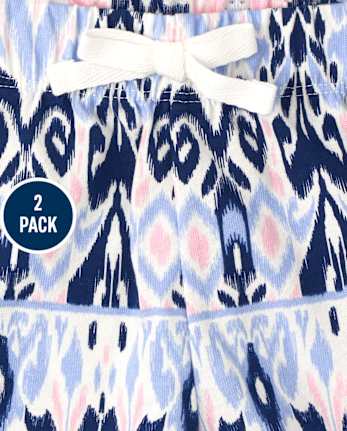 Lot de 2 shorts imprimés pour fille