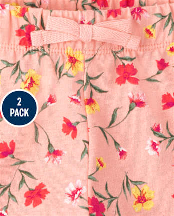 Lot de 2 shorts imprimés pour fille