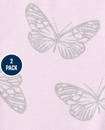 Girls Print Leggings 2-Pack