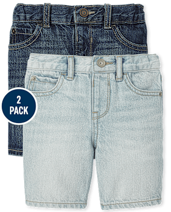 Baby And Toddler Boys Denim Shorts 2-Pack