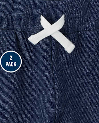 Pack de 2 pantalones cortos Marled French Terry para niños