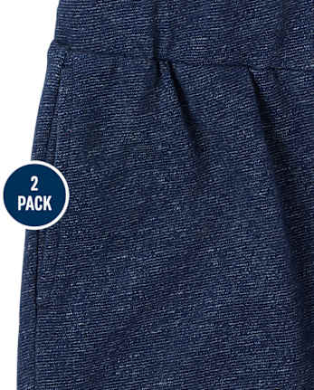 Pack de 2 pantalones cortos Marled French Terry para niños