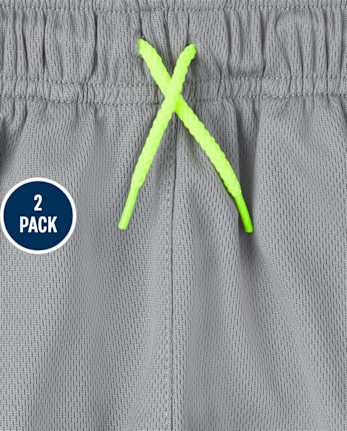 Lot de 2 shorts de basket-ball Performance color block pour garçons