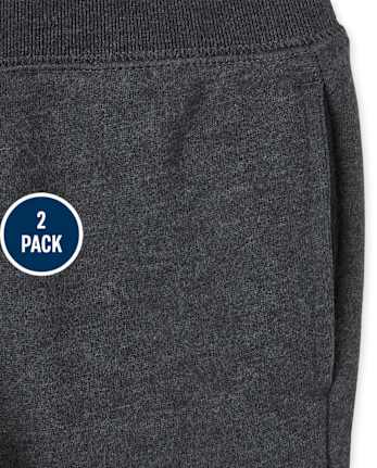 Baby And Toddler Fleece Jogger Pants 2-Pack