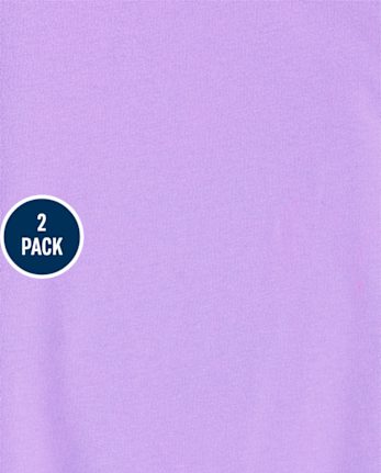 Paquete de 2 camisetas con estampado para niñas