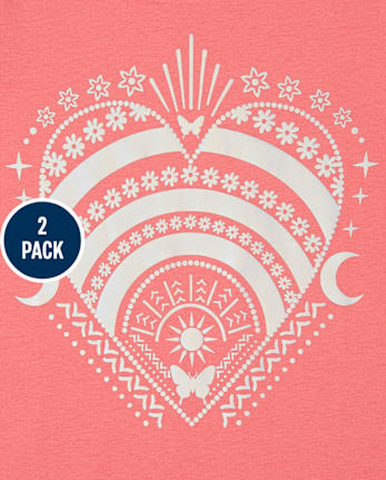 Girls Love Graphic Tee 2-Pack