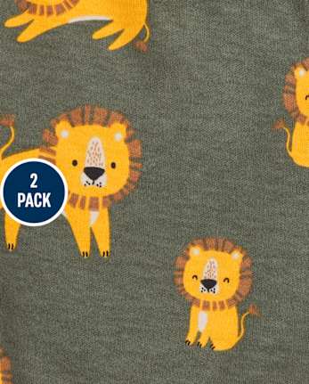 Baby Boys Safari Pants 2-Pack