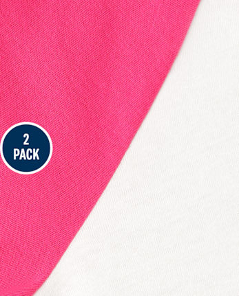 Girls Colorblock Raglan Top 2-Pack