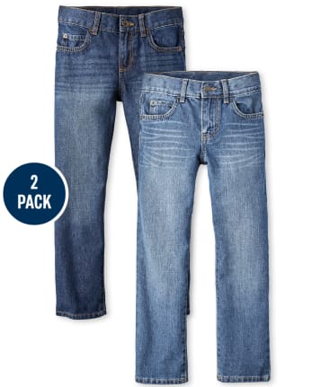 Boys Slim Straight Jeans 2-Pack