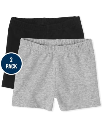Paquete de 2 pantalones cortos de uniforme Cartwheel para niñas pequeñas