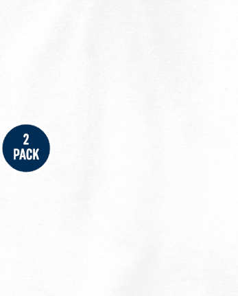 Lot de 2 polos en piqué extensible doux à volants pour uniformes pour filles - Taille Plus
