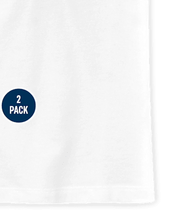 Lot de 2 polos en piqué extensible doux à volants pour uniformes pour filles - Taille Plus