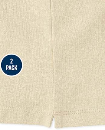 Pantalones cortos de uniforme Cartwheel para niñas, paquete de 2