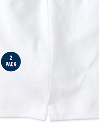 Pantalones cortos de uniforme Cartwheel para niñas, paquete de 2