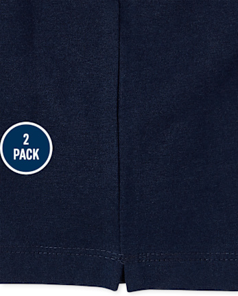 Pantalones cortos de uniforme Cartwheel para niñas, paquete de 2