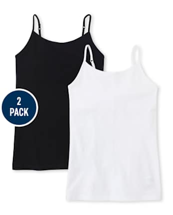 Camisola básica para niñas, paquete de 2