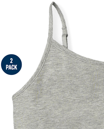 Camisola básica para niñas, paquete de 2